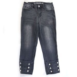 Hydraulic Curvy Black Cropped Jeans Women's Sz 4